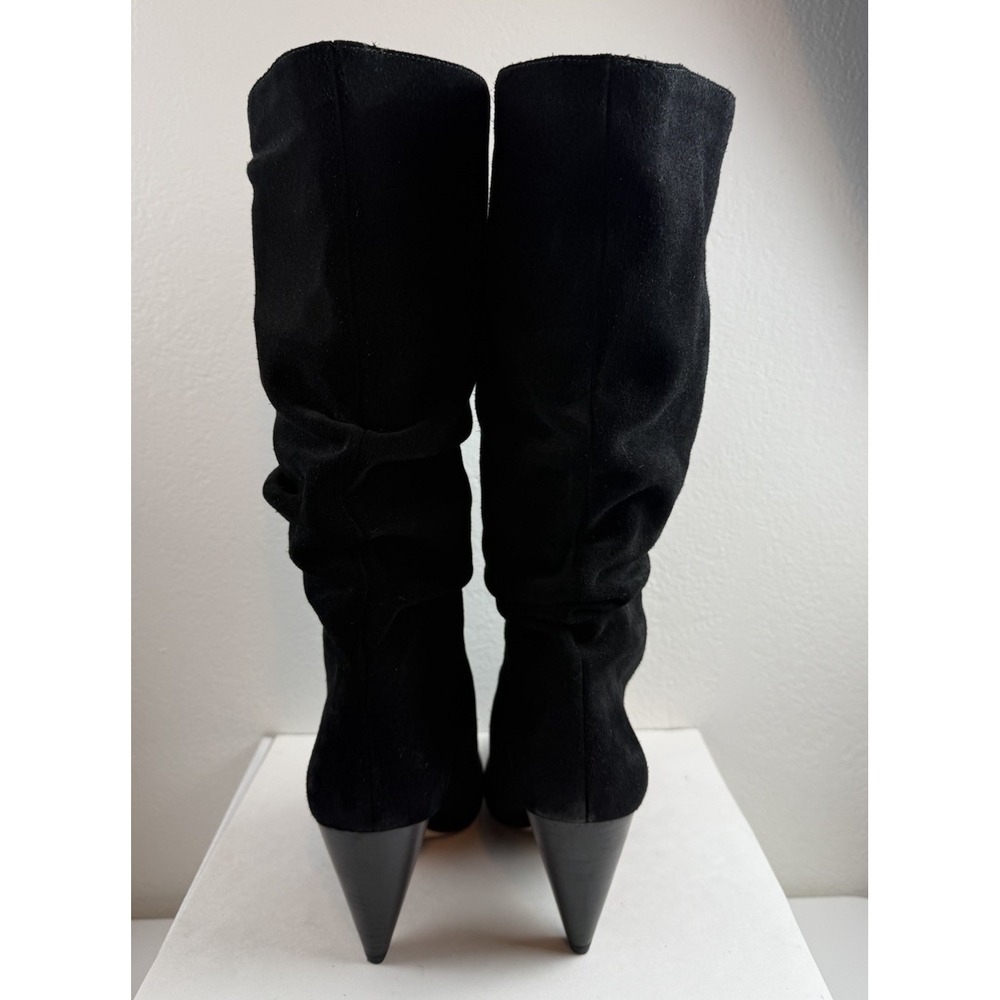 Vince Camuto Womens Gerii Black Suede Leather Slouch Knee High Heel Boots 8.5M - Picture 5 of 8